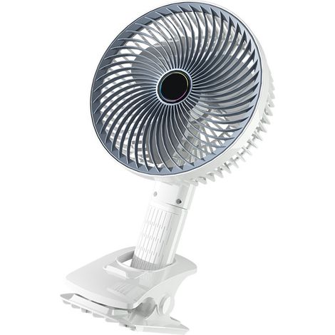 Tragbarer, per USB aufladbarer Wandventilator mit 3 Geschwindigkeitsstufen, kleiner, leistungsstarker Ventilator für Zuhause oder Studentenwohnheim (1/5)