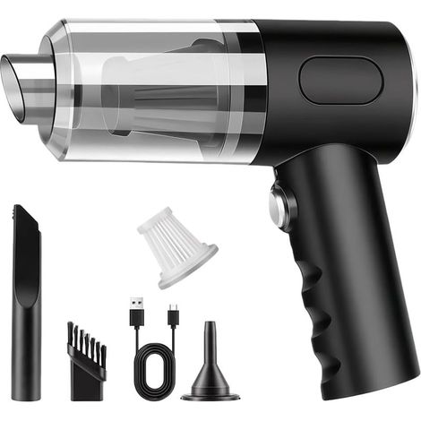 Aspirateur à main, aspirateur sans fil 3 en 1, puissant, idéal pour les tapis, les poils d'animaux, la voiture, la maison et le bureau. (1/4)