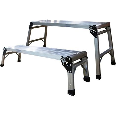 Piattaforme alluminio jbm kit 2 pezzi capacità 100kg