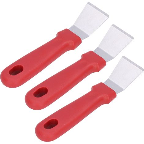 10er-Pack Abtauschaufeln, effiziente Reinigung, rutschfester Griff, Aufhängeloch, Eiskratzer, Enteisungswerkzeug für die Küche, Rot (1/5)