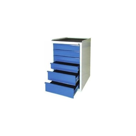 Bloc 2 tiroirs pour établi gamme ST, coloris rouge
