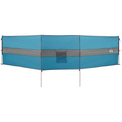 Brise-vent de camping bleu 490x123 cm imperméable (1/5)