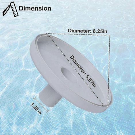 Couvercle de skimmer de piscine hors sol, plaque d'aspiration pour 513330 SP1091WM (1/5)