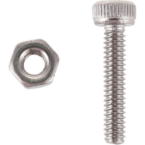 50 vis à tête hexagonale creuse moletée M2x10mm avec écrou (haoyi) (1/5)