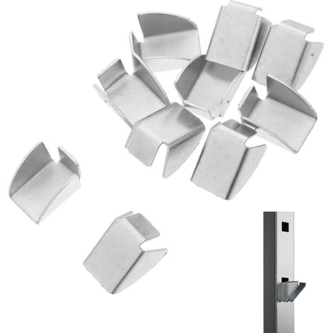 Paquete de 10 clips metálicos resistentes y duraderos para armarios, adecuados para estantes de oficina y archivadores de cocina (1/5)