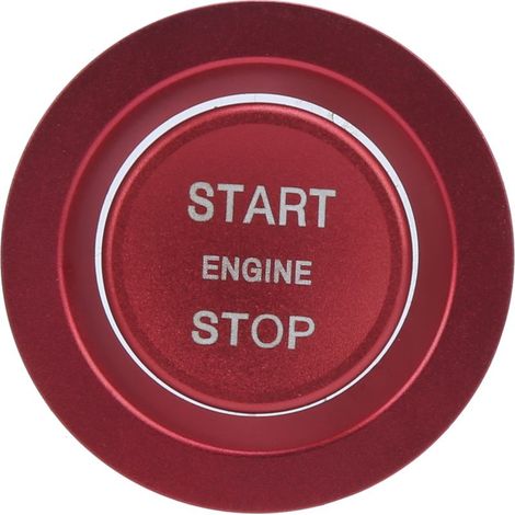 Couvercle de commutateur de bouton d'allumage de moteur de voiture en alliage d'aluminium avec remplacement de bague extérieure pour Range Rover 2013-up (1/5)