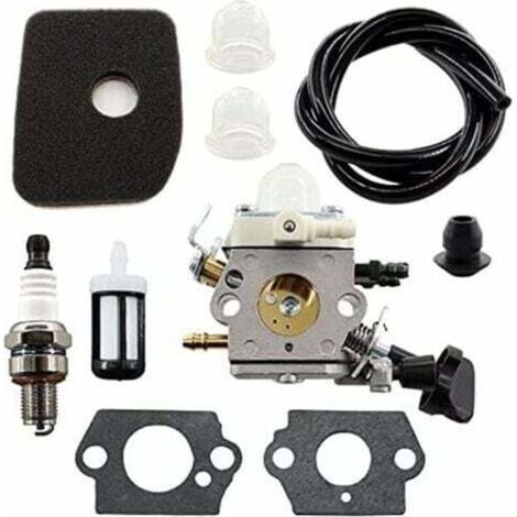 Kit de carburateur with filter à air and bougie d'allumage for souffleur de feuilles Stihl BG86 SH56 SH56C SH86 SH86C BG86CE BG86Z BG86CEZ, replace ZAMA C1M-S261B, reférence 4241 120 0616. (1/4)