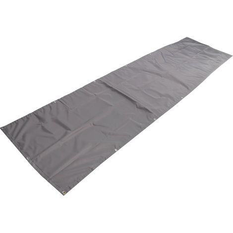 Graues Polyester-Sonnenschutznetz, UV-beständig, wasserdicht und winddicht (1/5)