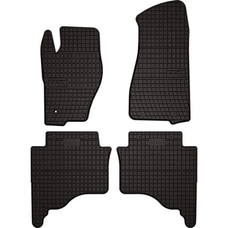 Alfombrillas de goma para coche: Jeep Grand Cherokee III WK todoterreno (2005-2010) - negras, ajustadas (1/5)