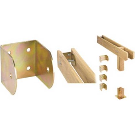 10 x PIASTRA 758 STAFFA INTERNO TRAVI ACC TROP  90X100X90MM