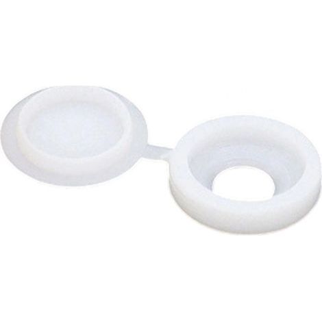 Caps Pour Vis - Cache-Vis Plastique Blanc à Charnière - Protection Anticorrosion pour Têtes de Vis - 120 Pièces (1/5)