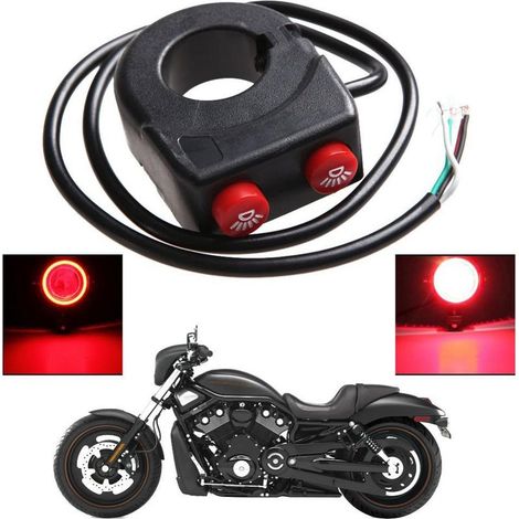 piezas - Interruptor de faro/bocina de doble función para manillar de motocicleta (1/5)