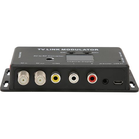 Modulateur TV TM70RG UHF avec Gain Réglable, Compatible PAL/NTSC, Convertisseur Électronique Multifonction pour Maison