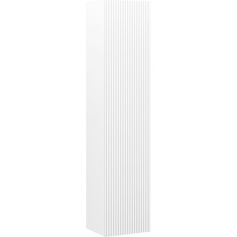 Mexen Rivel colonna da bagno 35 cm, 1 anta, scanalata, bianco opaco - 91A21-03016-1-BF01 (1/5)