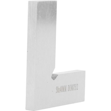 Équerre de mécanicien à angle droit 90° 50 x 40 mm, outil d'ingénieur pour le travail du bois (1/5)