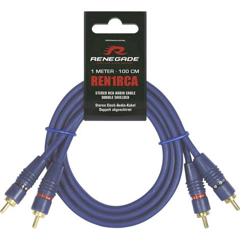 Renegade Ren1RCA Cavo RCA 1.00 m [2x Spina RCA - 2x Spina RCA]