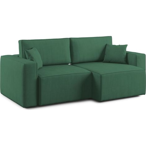 Morfeo Sofá con asiento extraíble en tela impermeable 215 cm Verde