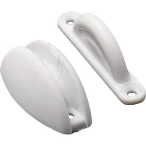 Kit de sujeción para puertas de autocaravanas, MoreChoice, soporte de puerta con enchufe, tope de puerta de ABS, soporte de puerta con enchufe para autocaravanas, barcos, furgonetas camper y casas rod (1/5)
