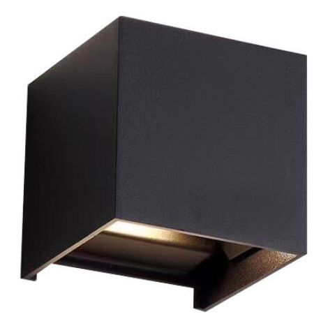 Applique Carré PALMA Extérieur double Faisceaux 6W Eq 60W IP65 Température de Couleur: Blanc chaud 3000K (1/5)