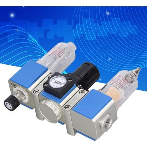 Filtre régulateur lubrificateur à air comprimé 3 en 1, séparateur eau-huile GC200-06 (1/5)