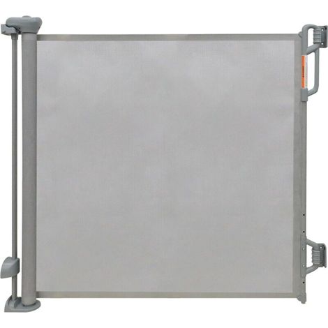 1 porte de sécurité rétractable,filet gris,extensible 140cm,hauteur 85cm,intérieur et extérieur,bébé et chien (1/5)