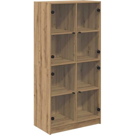 vidaXL Highboard Artisan Oak 68 x 37 x 142 cm Engineered Wood (1/5)