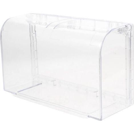 1Pièce Couvercle de Prise Électrique Étanche Double-position Boîte de Protection Adhésive Transparente Cache-prises Aux Éclaboussures pour Cuisine Salle de Bain et Autres