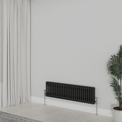 WarmeHaus Traditional Black Double Column Radiators 300x1190mm (1/5)