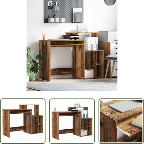 Schreibtisch Altholz -  Schreibtisch Altholz 120,5 x 44 x 88,5 cm Holzwerkstoff (1/5)