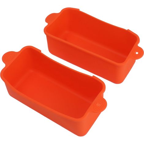 Lot de 2 tapis de récupération de graisse en silicone réutilisables pour plaques de cuisson. (1/5)