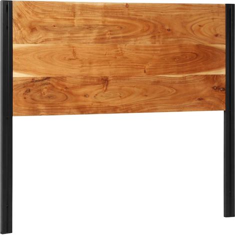 Kopfteil 120 cm Massivholz Akazie und Eisen