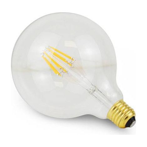 Bombilla LED Globo Filamento E27 G125 - 8W - Blanco Neutro -