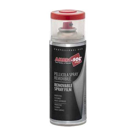 PELLICOLA SPRAY REMOVIBILE AMBROSOL 400 ml Trasparente opaco - 6 pezzi- AMBROSOL