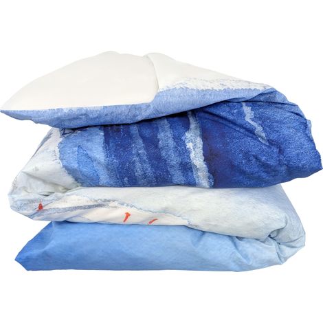 Housse de couette percale de coton collection REGATE 300x240 cm (1/5)