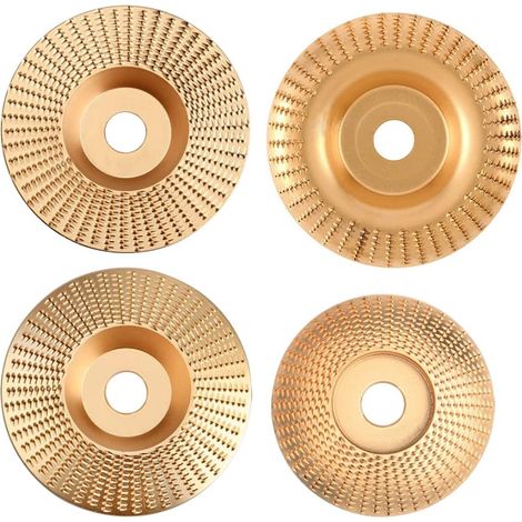Disques abrasifs en carbure pour le bois – Pour former, meuler et couper le bois – Convient aux meuleuses d'angle de 115 mm et 125 mm (1/5)