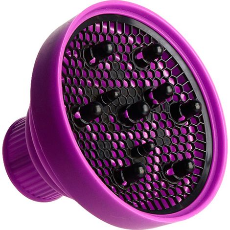 Difusor plegable para secador de pelo iónico, de secado rápido, portátil, plegable y ligero, fabricado en silicona, accesorio profesional para el peinado.