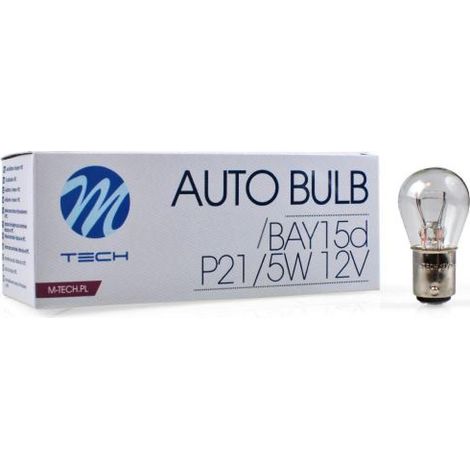 AMPOULE HALOGENE P21/5W BAY15D 12V 21/5W (BOITE DE 10) MTECH