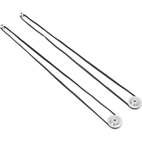 Lot de 2 poulies de distribution (60 et 20 dents) en alliage d'aluminium, stables et compatibles avec les imprimantes 3D, avec courroie en caoutchouc de 5 mm.