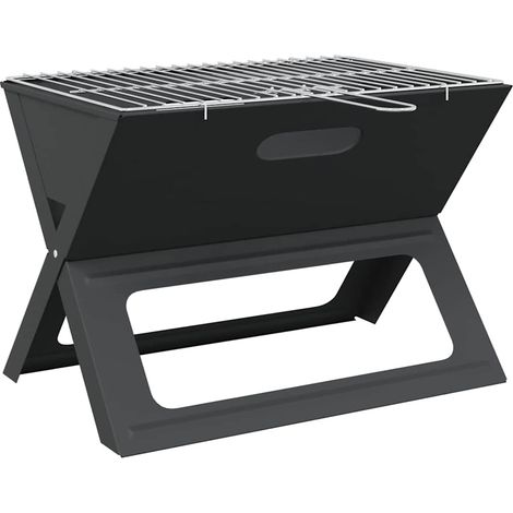 Maison Exclusive - Parrilla al aire libre Negro 46 x 31 x 31 cm A