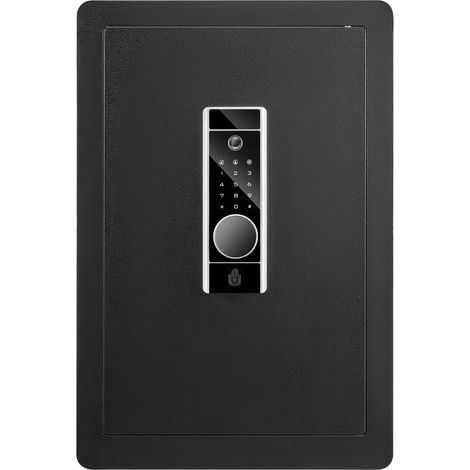 Mophorn Caja Fuerte para Hogar con Huella Dactilar 62 L Caja Fuerte Digital con Llave y Contraseña Caja Fuerte de Pared de Acero Antirrobo 3 Tipos de Desbloqueo Dinero Joyas Hogar, 400 x 330 x 600 mm (1/5)