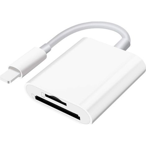 SD-/Micro-SD-Kartenleser für Smartphone/Tablet/Kamera – Doppelsteckplatz für SD- und TF-Karten – Tragbarer Speicherkartenleser (1/4)
