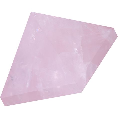 figurine sculptée en forme de pyramide de quartz rose cristal - Décoration intérieure (1/5)