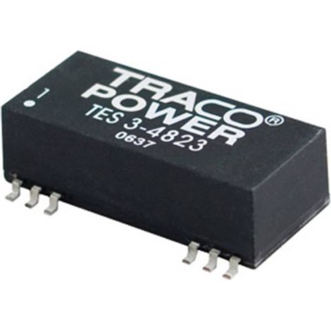 TracoPower TES 3-1212 Convertitore DC/DC SMD 12 V/DC 5 V/DC 250 mA 3 W Num. uscite: 1 x Contenuto 1 pz.