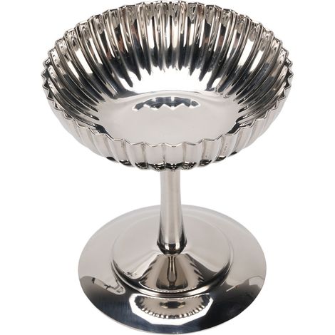 Coupe pour Dessert Goblet Creative en Acier Inoxydable, Type: Coupe à Pied pour Crème Glacée Pudding, Matériel: Stainless Steel, Poids: 180g, Dimensions: 10.5x9.7cm (1/5)