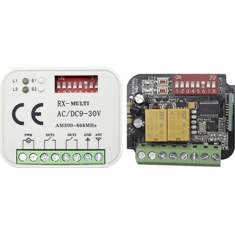Récepteur 9-30 V 300 MHz-868 MHz, télécommande domestique, contrôleur de commutateur