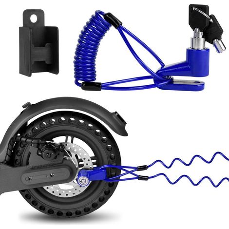 Diebstahlsicheres Bremsscheibenschloss für E-Scooter & Fahrräder mit Erinnerungsseil (1/5)