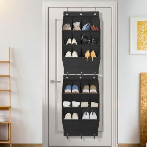 Organisateur de chaussures suspendu - - Modèle - 12 grandes poches profonde - Suspendu sur porte - Garantie 2 ans (1/4)