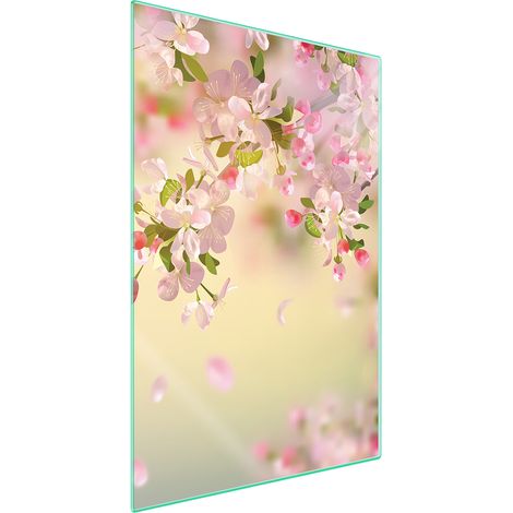 TAGLIERE IN VETRO 35x52 Fiore (1/5)