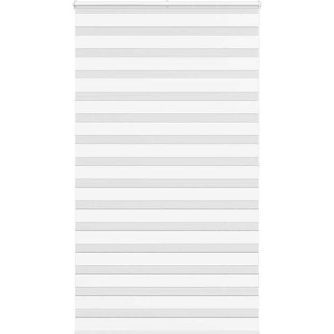 Doppelrollo Weiß 130x200 cm Stoffbreite 125,9 cm Polyester