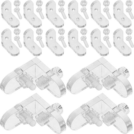 40 Pieces Detachable Furniture Brackets Cabinets Acrylic Shelves